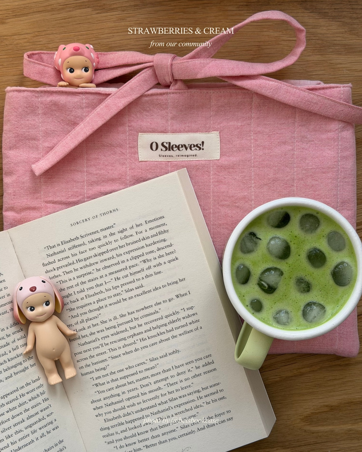Strawberries & Cream Signature Book Sleeve - O Sleeves!