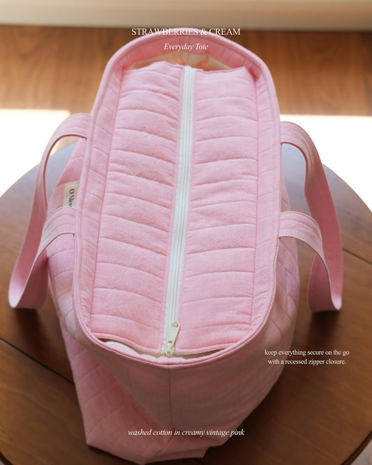 Strawberries & Cream Everyday Tote - O Sleeves!