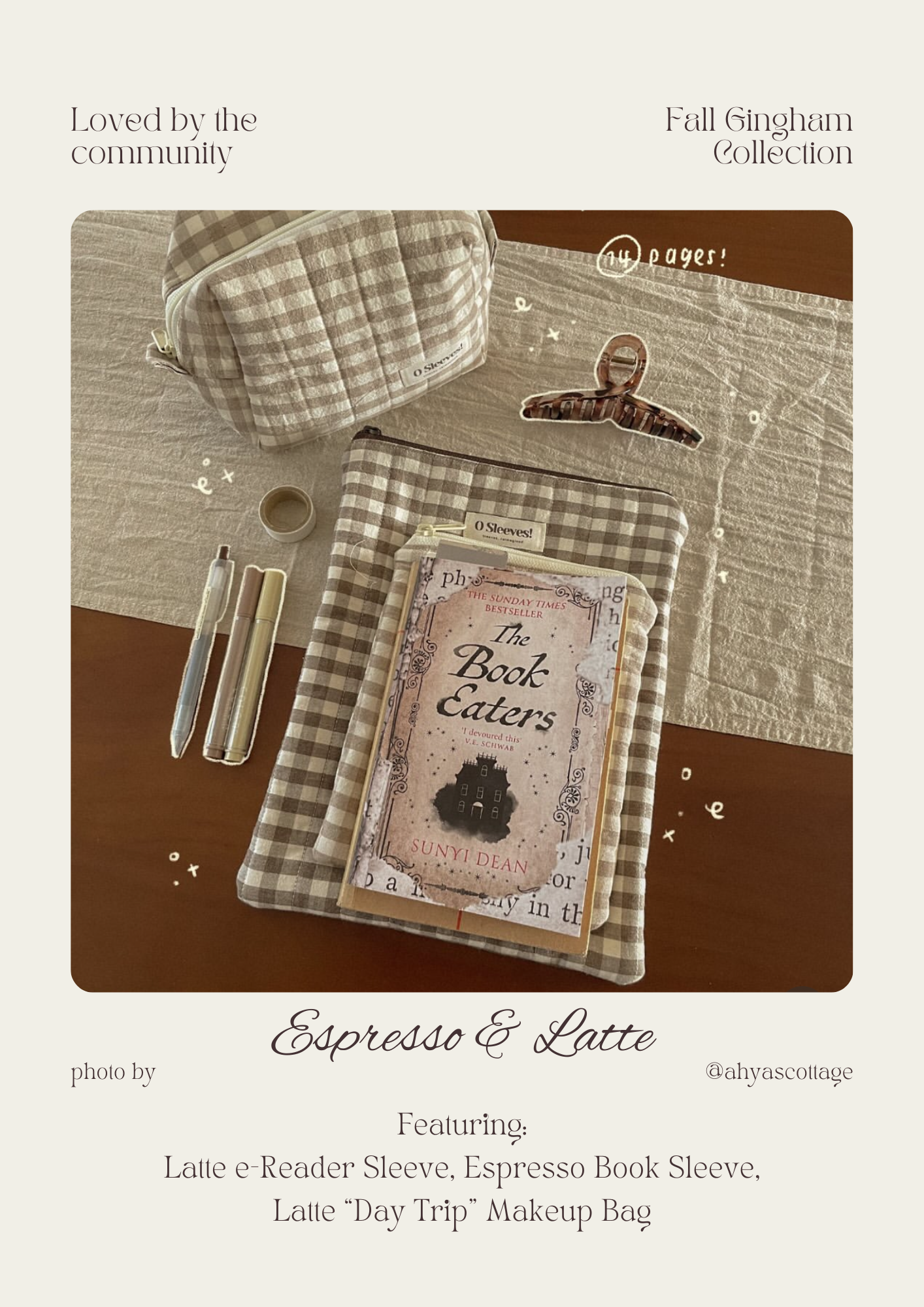 Latte Makeup Bag - O Sleeves!