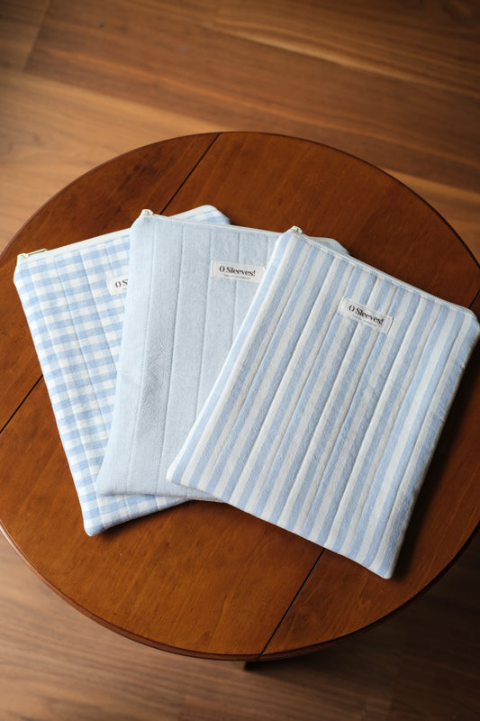 Blue Hydrangea Zip Book Sleeve - O Sleeves!