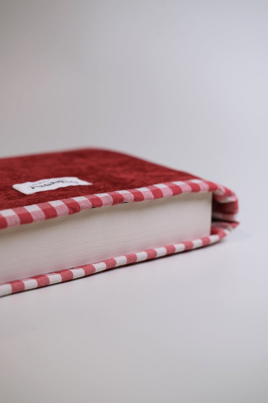 Cranberry Velvet Book Sleeve (Standard/Large)