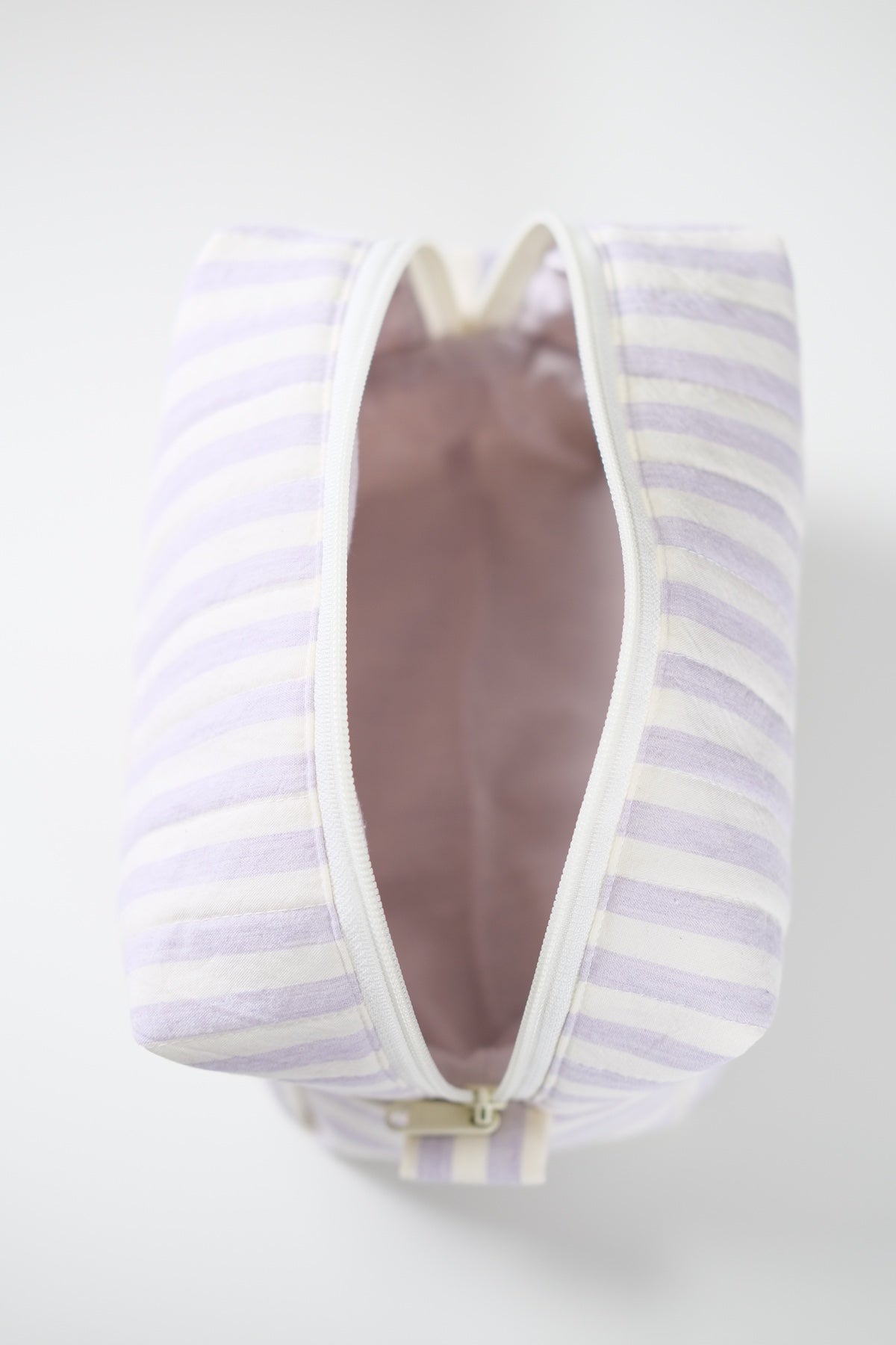 'Cat Cookies with Lavender Milk' Quilted Makeup Bag