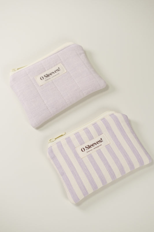 Lavender Milk Quilted Mini Pouch - O Sleeves!