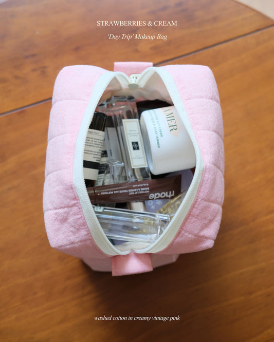 Strawberries & Cream Makeup Bag - O Sleeves!