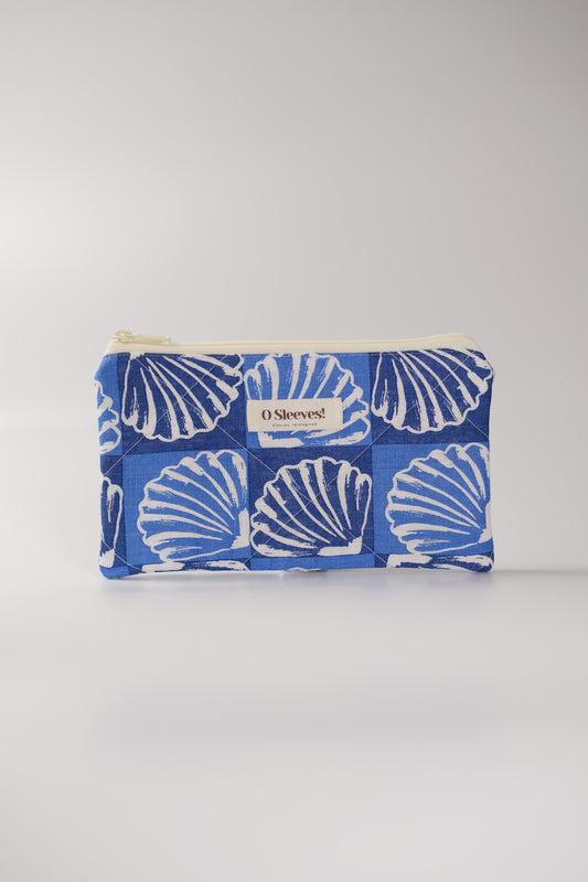 Seashell Linen Lifestyle Pouch - O Sleeves!