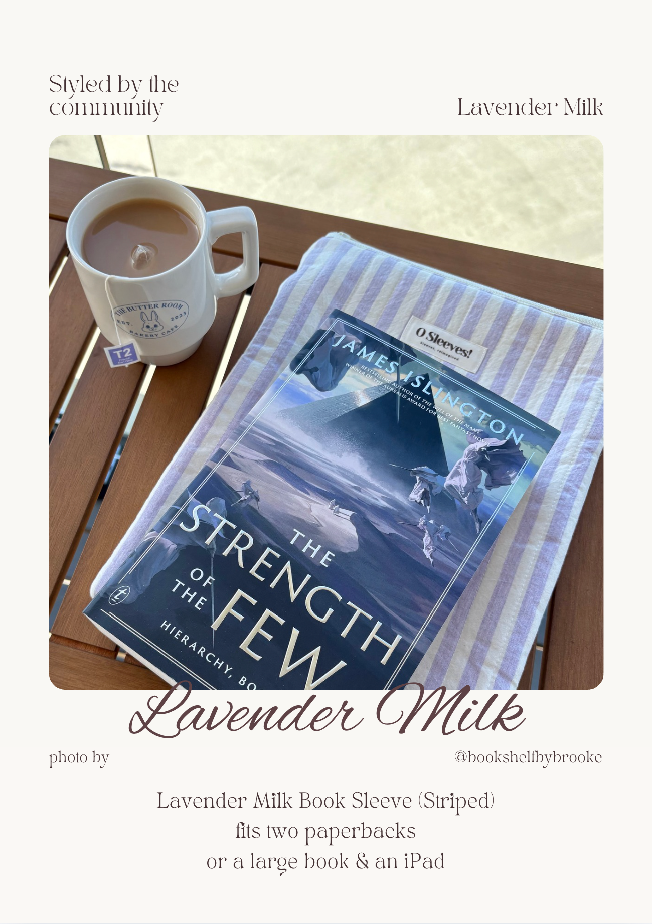 Lavender Milk Quilted Book Sleeve - O Sleeves!