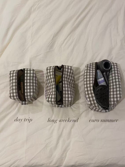 "Long Weekend" Makeup Bag