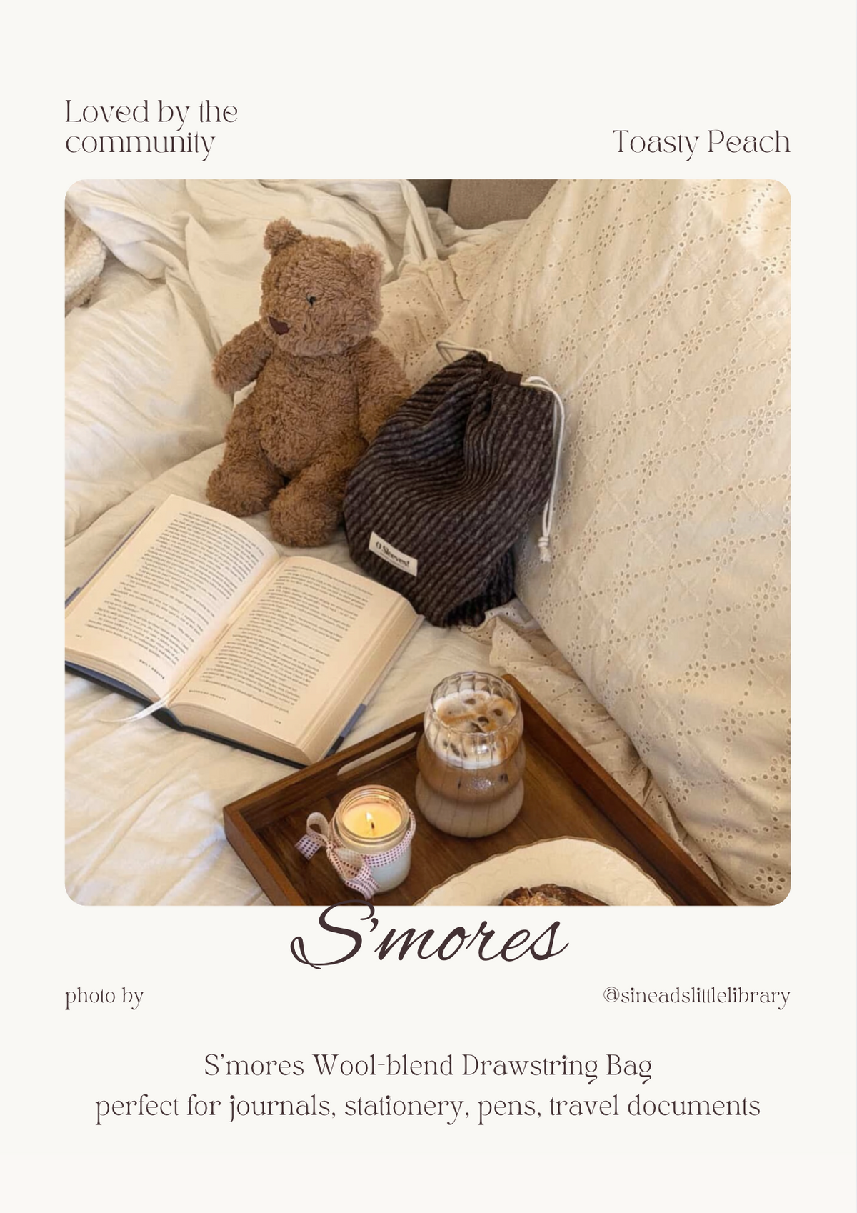 S'mores Wool-Blend Drawstring Bag - O Sleeves!