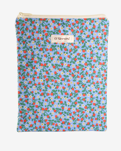 Strawberry Patch Zip Book Sleeve