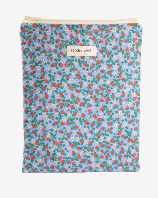 Strawberry Patch Zip Book Sleeve