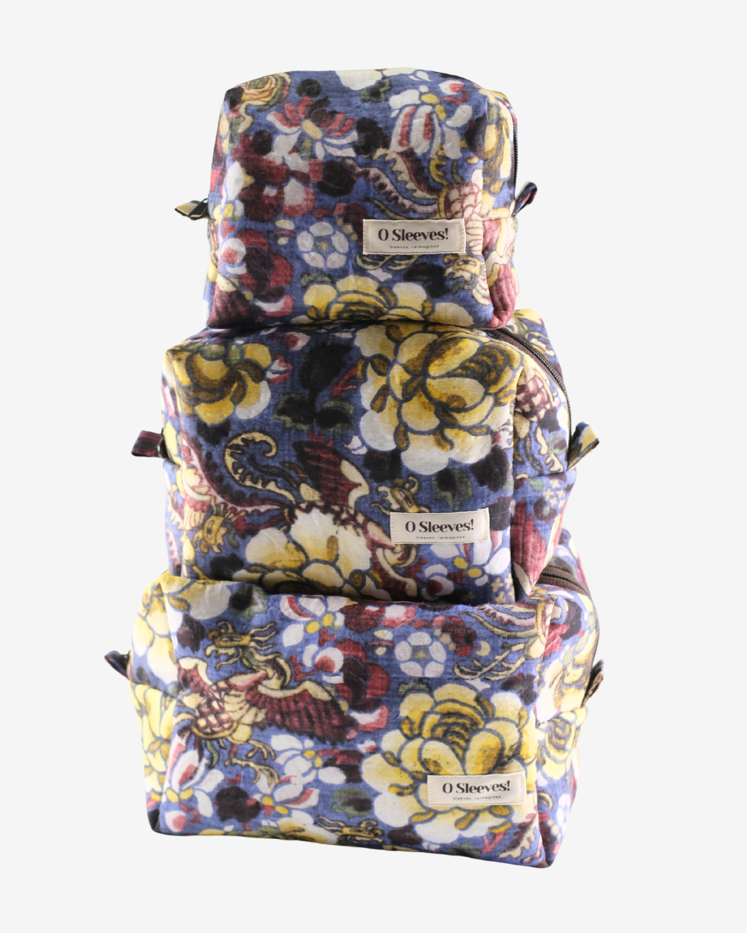 Ready-For-Anything Makeup Bag Trio (Maisie Linen) - O Sleeves!