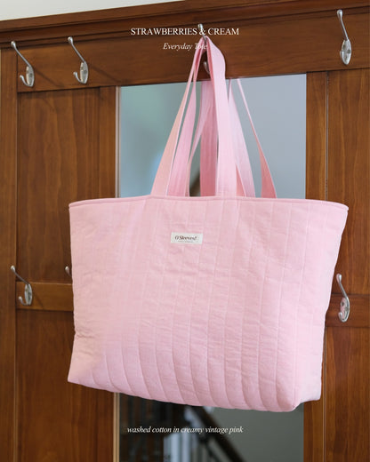 Strawberries & Cream Everyday Tote - O Sleeves!