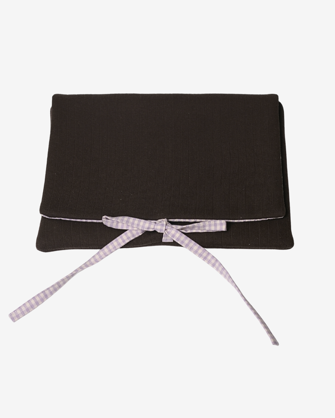 Hazel Pointelle Laptop Sleeve - Lavender Milk Gingham Lining - O Sleeves!