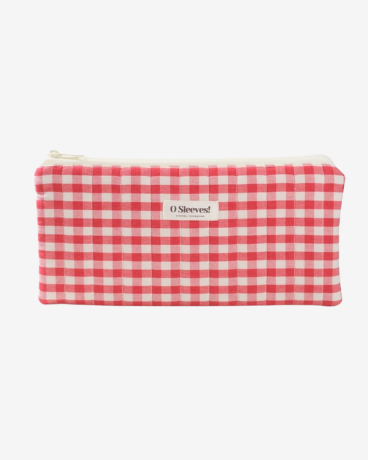 Cranberry Gingham Lifestyle Pouch