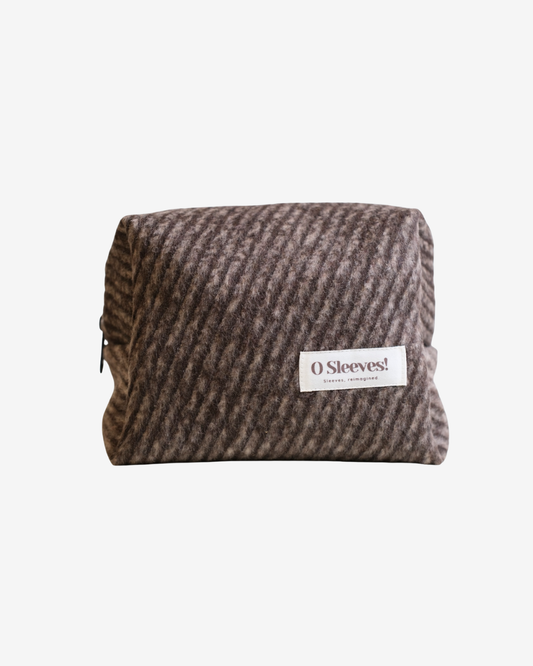 S'mores Wool-Blend Makeup Bag - O Sleeves!