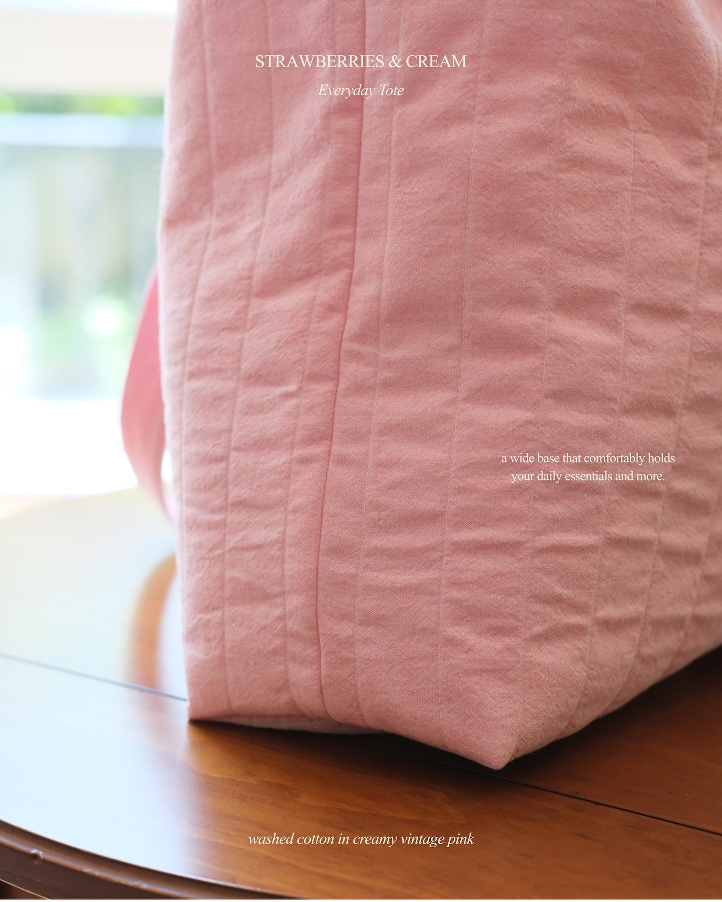 Strawberries & Cream Everyday Tote - O Sleeves!