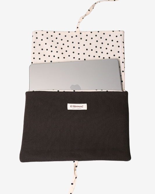 Hazel Pointelle Laptop Sleeve - Audrey Lining - O Sleeves!
