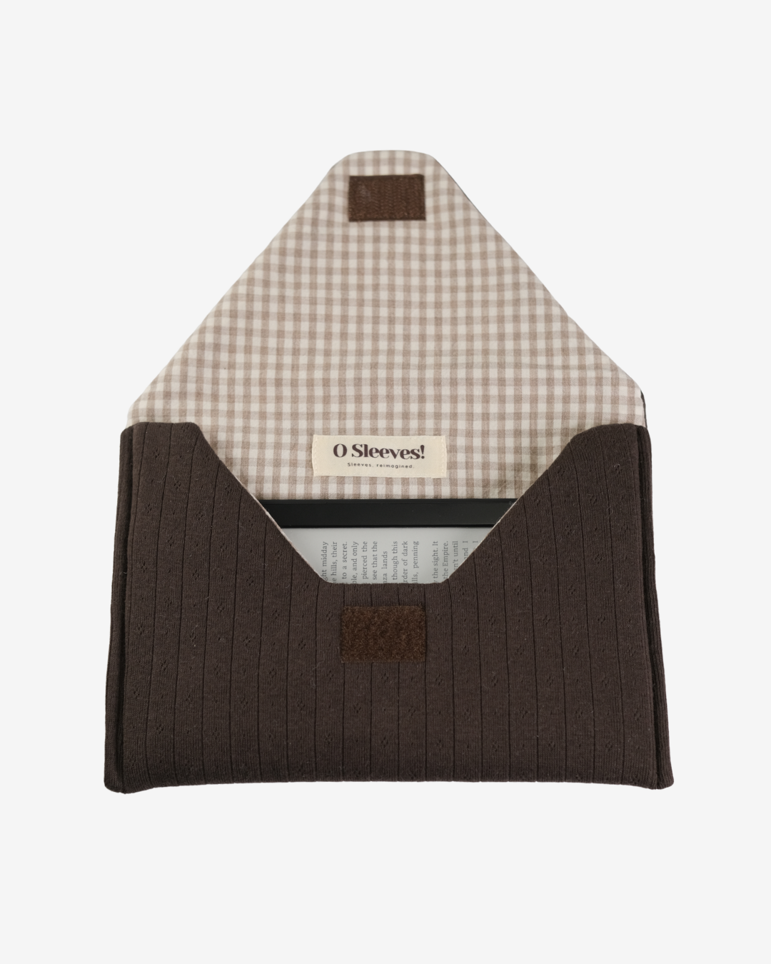 Hazel Pointelle Envelope Kindle Sleeve - Latte