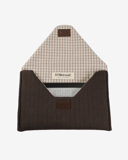 Hazel Pointelle Envelope Kindle Sleeve - Latte