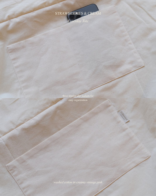 Strawberries & Cream Everyday Tote - O Sleeves!