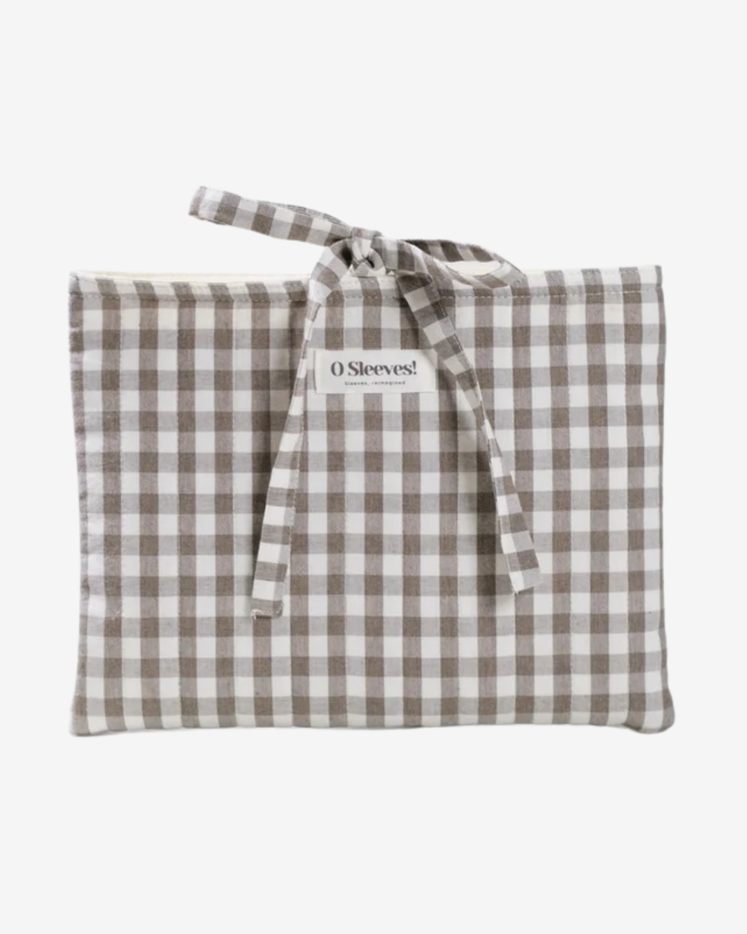 Espresso Gingham Signature Book Sleeve - O Sleeves!