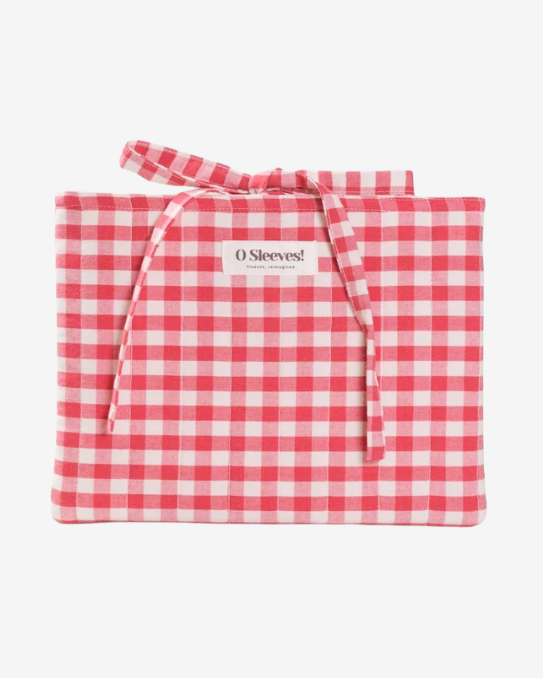 Cranberry Gingham Signature Book Sleeve - O Sleeves!