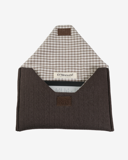 Hazel Pointelle Envelope Kindle Sleeve - Espresso