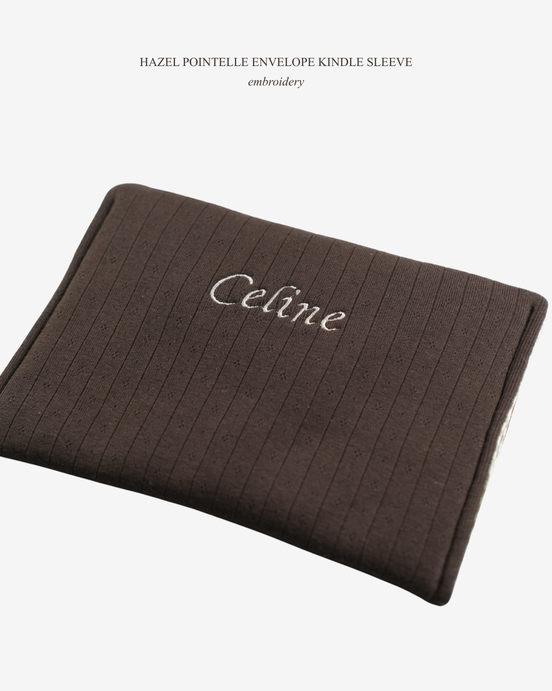 Hazel Pointelle Envelope Kindle Sleeve - Gingerbread