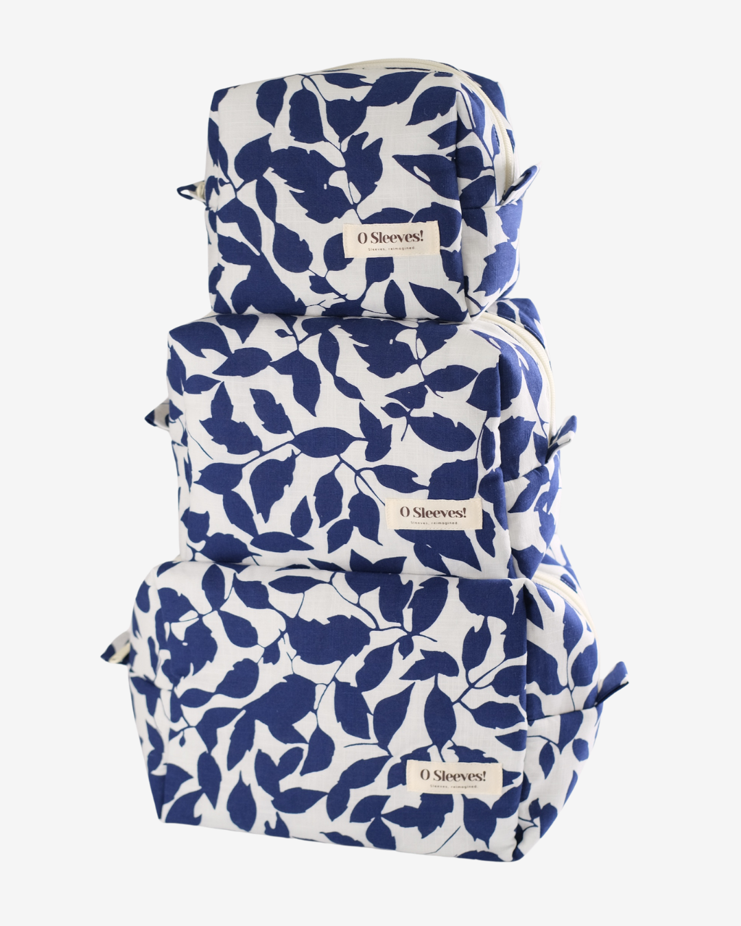 White and Blue Linen-blend Ready-For-Anything Trio (One set made)
