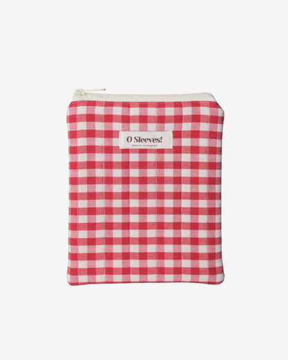 Cranberry Gingham Kindle Sleeve - O Sleeves!