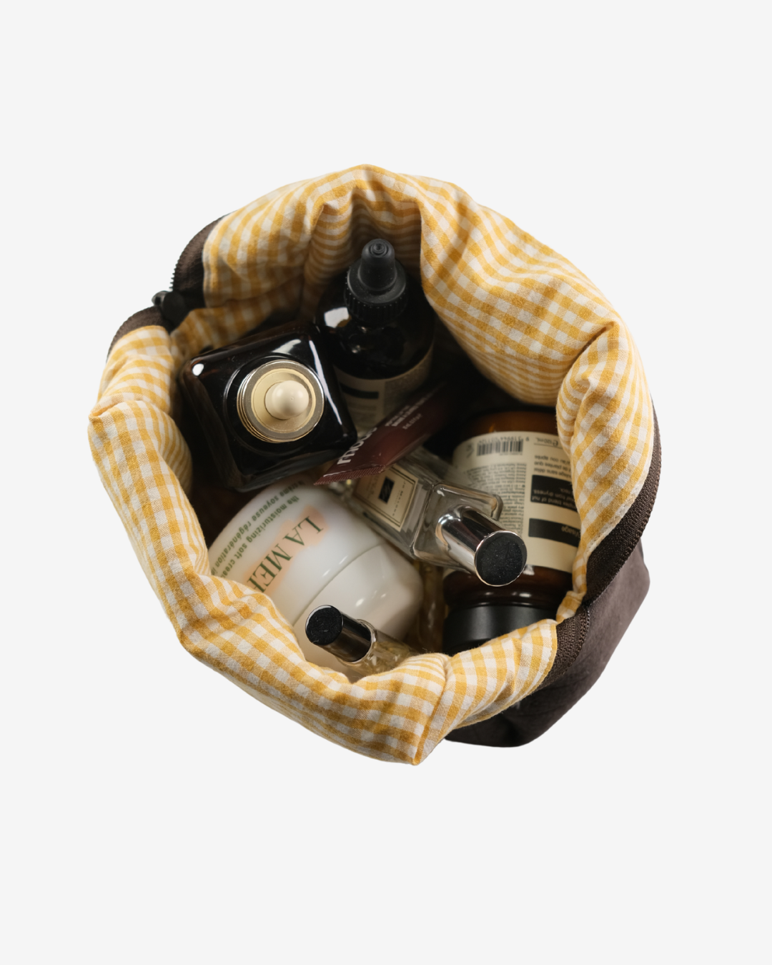 Hazel Pointelle Makeup Bag - Gingerbread