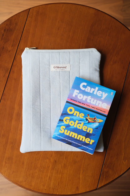 Blue Hydrangea Zip Book Sleeve