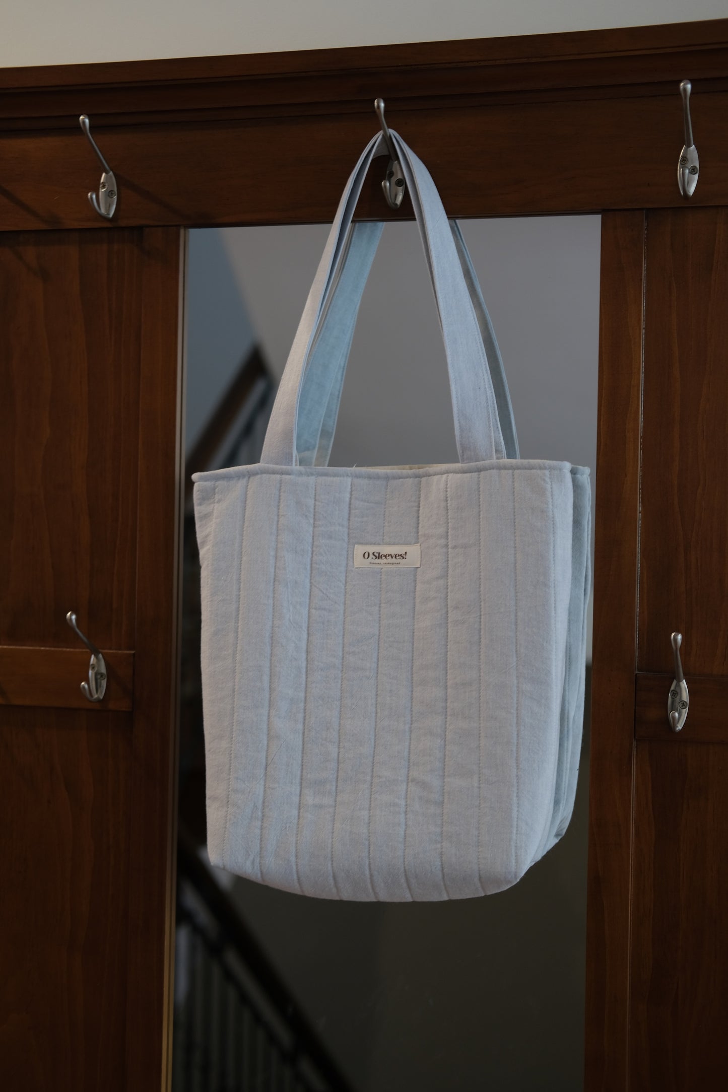 Blue Hydrangea Library Tote