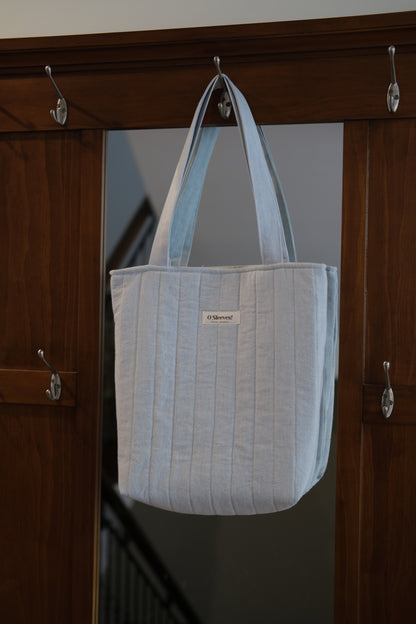 Blue Hydrangea Library Tote