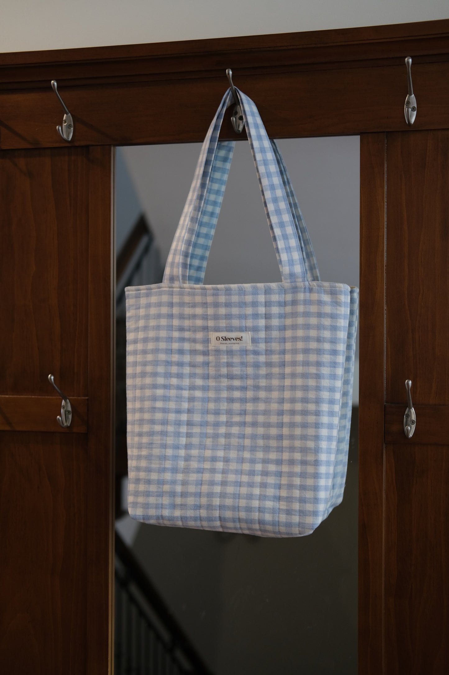 Blue Hydrangea Library Tote
