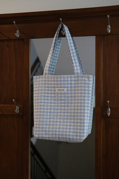 Blue Hydrangea Library Tote