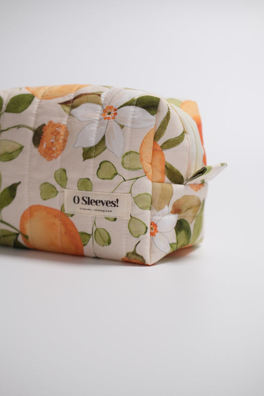 Orangen Makeup Bag