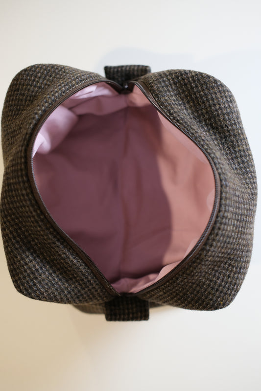 New York Tweed Makeup Bag