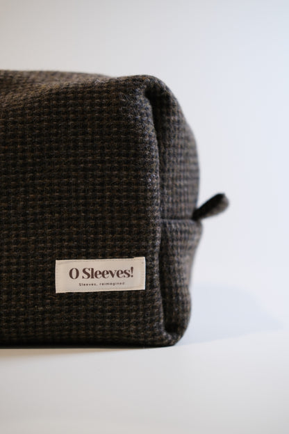 New York Tweed Makeup Bag