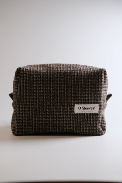 Boston Tweed Makeup Bag