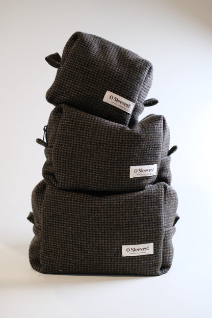 New York Tweed Makeup Bag