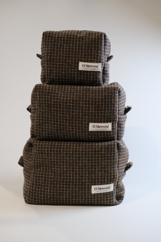 Boston Tweed Makeup Bag