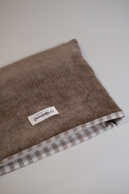 Latte Velvet Book Sleeve (Standard/Large) - O Sleeves!