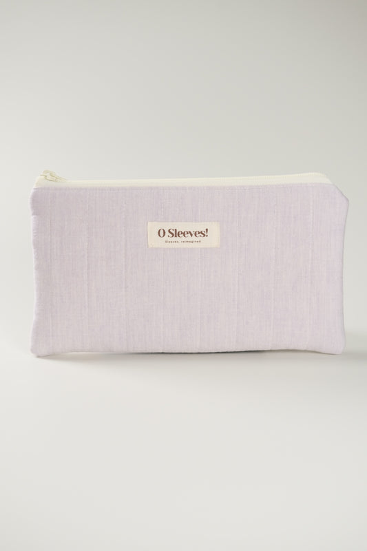 Lavender Milk Quilted Lifestyle Pouch