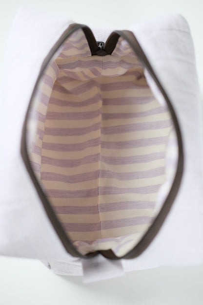 'Cat Cookies with Lavender Milk' Quilted Makeup Bag