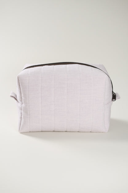 'Cat Cookies with Lavender Milk' Quilted Makeup Bag