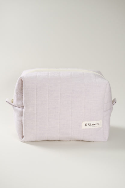 Lavender Milk Quilted Makeup Bag - O Sleeves!