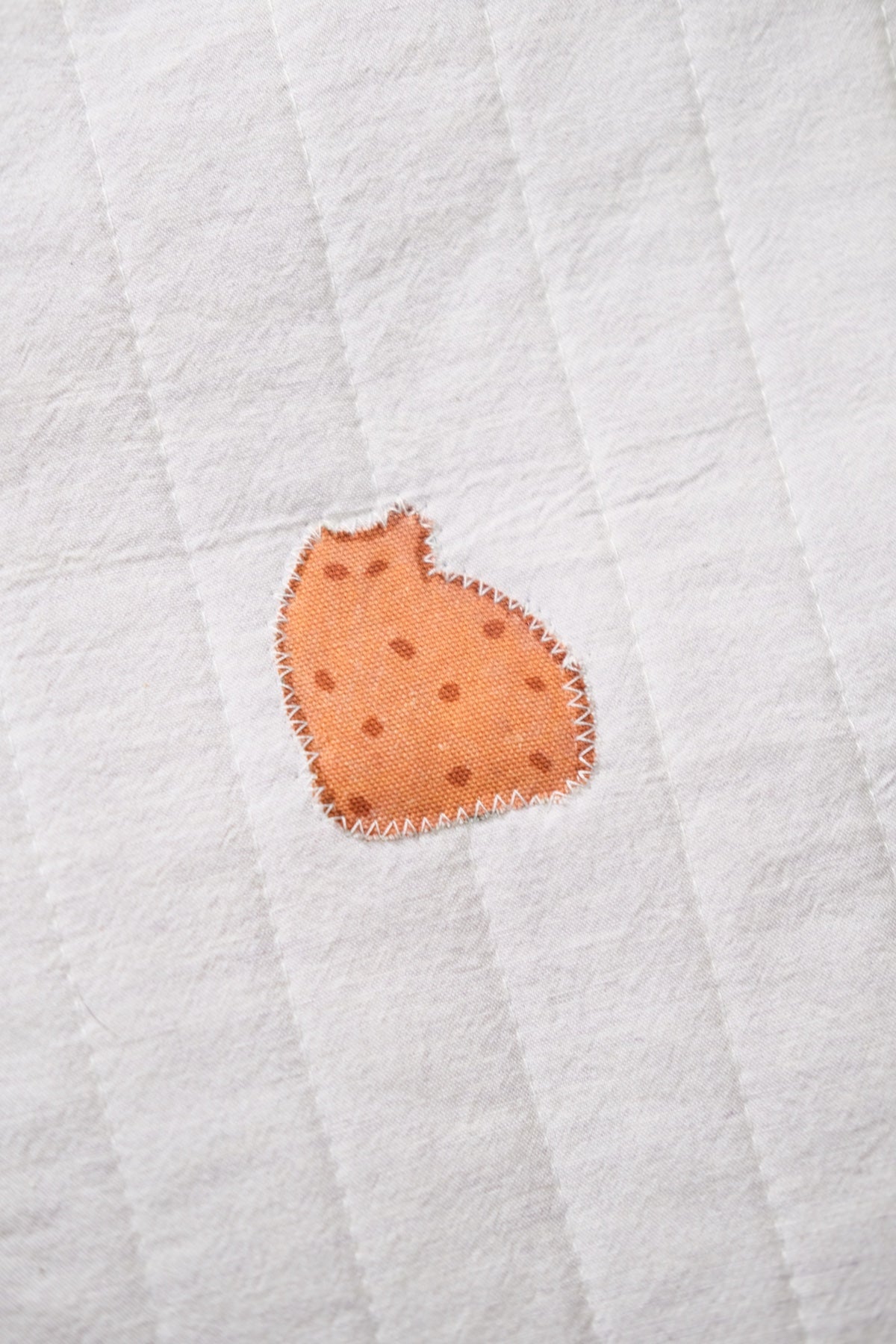 'Cat Cookies with Lavender Milk' Quilted Drawstring Bag