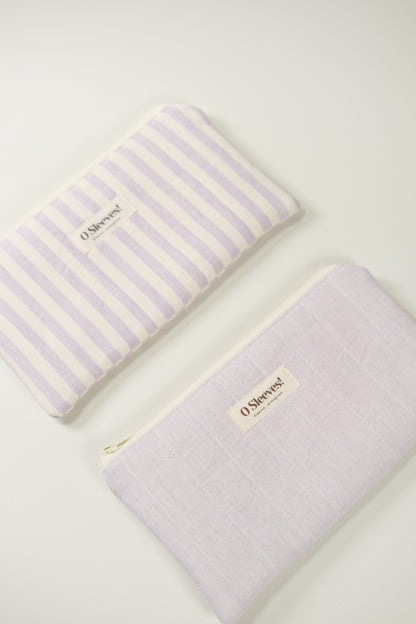 Lavender Milk Quilted Lifestyle Pouch