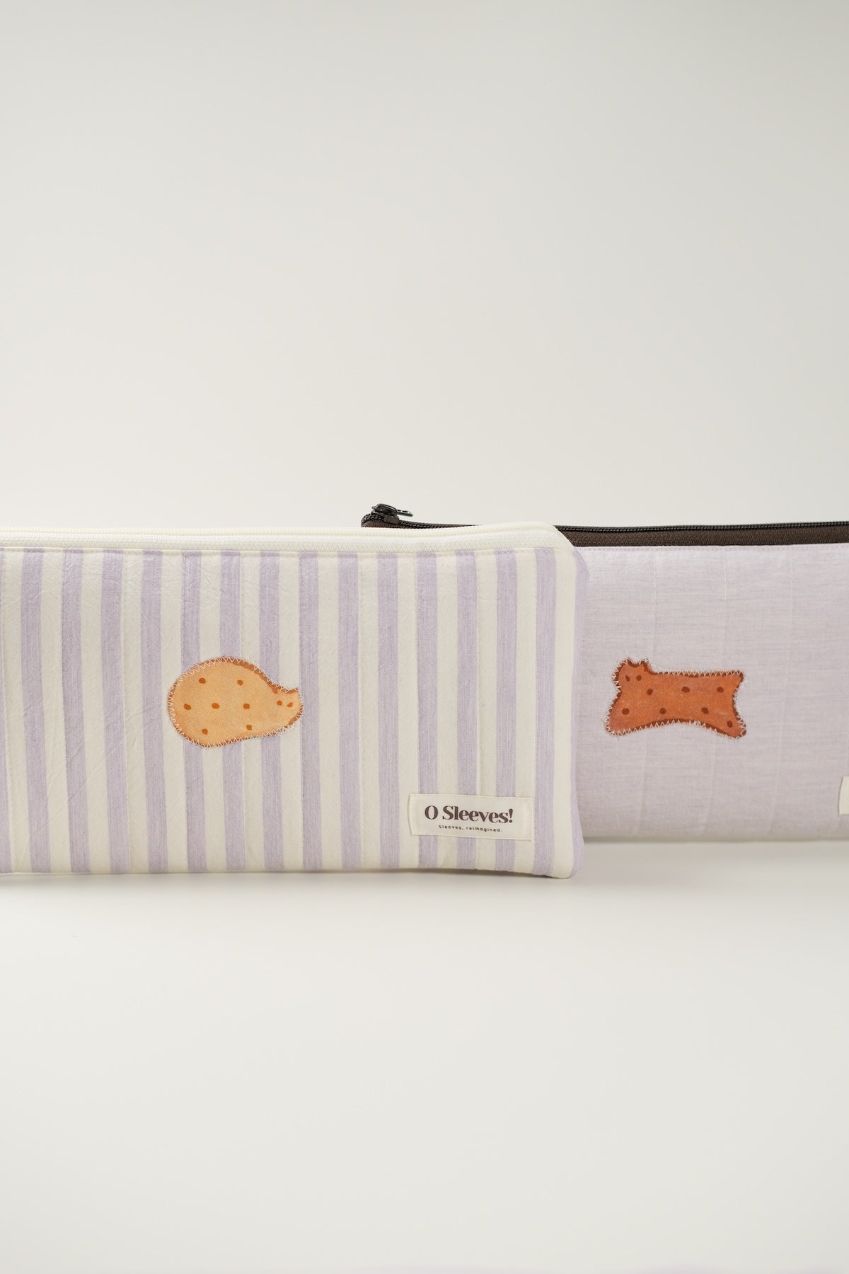 'Cat Cookies with Lavender Milk' Quilted Lifestyle Pouch